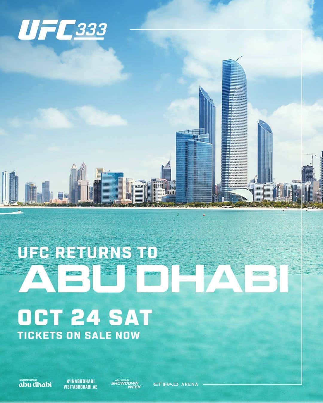 UFC 333 rasmiy afishasi: UFC Abu Dhabiga qaytadi